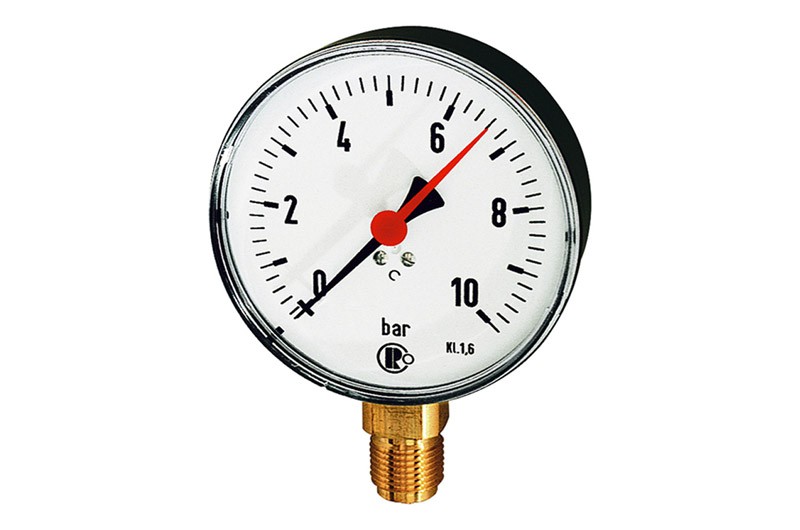 Reifenluftdruck Manometer 0-1000 kpa1/2" AnschlußØ160mm 