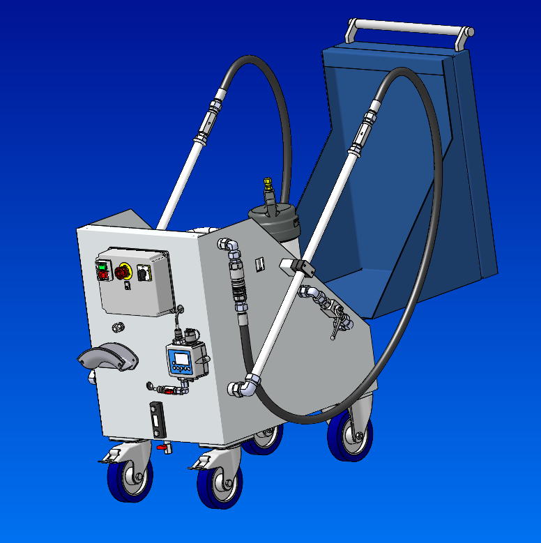 Blick von vorne Knoll 3-in-1-Hydraulikaggregat