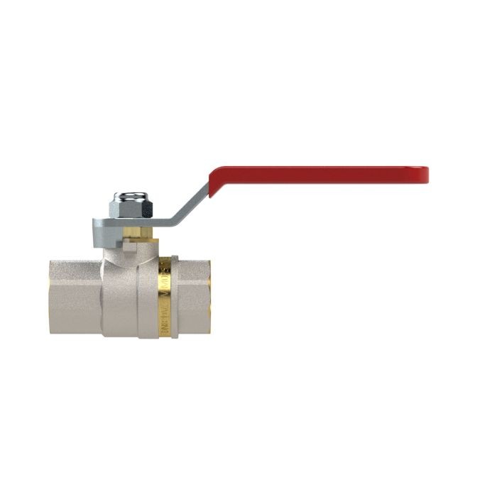 RIEGLER Kugelhahn Standardausf., roter Hebel, IG/IG, MS vern., G 3/4_2