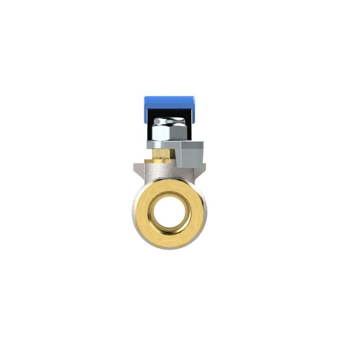 RIEGLER Kugelhahn Standardausf., blauer Hebel, IG/IG, MS vern., G 1/4_1