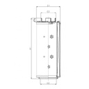 FILTREC Filterelement für Rücklauffilter RHR110G05B3/AB1 Zeichnung