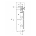 FILTREC Filterelement für SF-Filter HY13198 Zeichnung