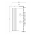 FILTREC Filterelement für SF-Filter HY18276 Zeichnung