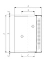 FILTREC Hydraulikfilterelement (Rücklauffilter) R660C25 Zeichnung