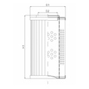 FILTREC Filterelement für SF-Filter HY18277 Zeichnung