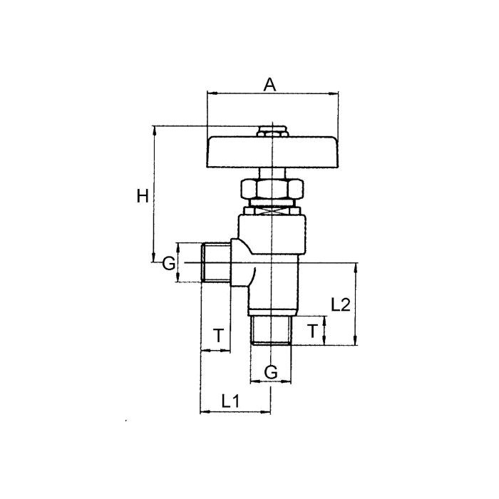 RIEGLER Eck-Absperrventil, Messing, AG, G 1/4, DN 5,5_1
