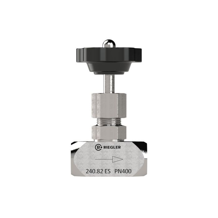 RIEGLER Nadelventil, Edelstahl 1.4571, G 3/4, DN 10, PN max. 400 bar_2