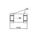 RIEGLER Rückschlagventil, Durchgangsform, MS, G 1/4 IG, 0,2 - 0,4 bar_3