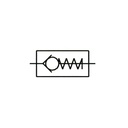 RIEGLER Rückschlagventil, Durchgangsform, MS, G 1/2 IG, 0,2 - 0,4 bar_4