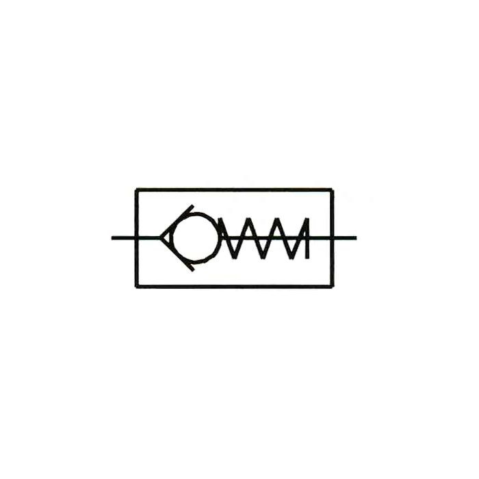 RIEGLER Rückschlagventil, Durchgangsform, MS, G 1/4 AG, 0,2 - 0,4 bar_2