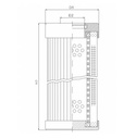FILTREC Hydraulikfilterelement (Druckfilter) XD250T100B Zeichnung
