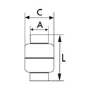 RIEGLER Rückschlagventil, leichte Bauweise, ES 1.4301, G 1/4, 0,03 bar_1