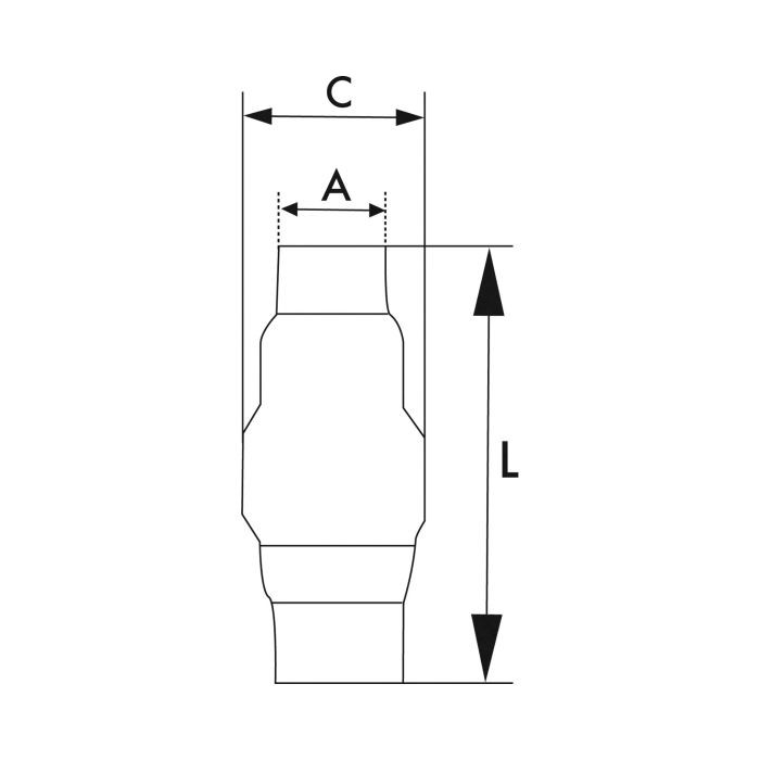 RIEGLER Rückschlagventil, leichte Bauweise, ES 1.4301, G 1 1/4, 0,03 bar_1