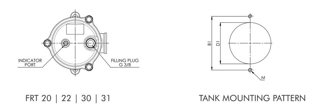 FILTREC Leitungsfiltergehäuse (Rücklauffilter) FRTR130000BB60C000 Zeichnung 2