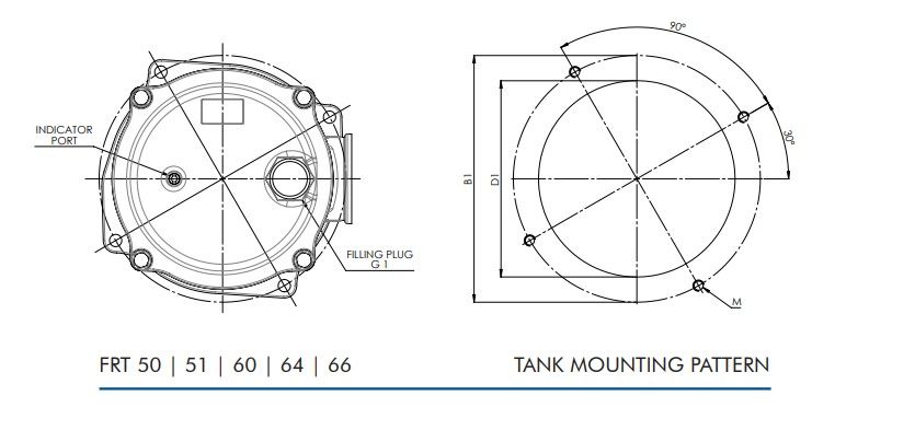 FILTREC Leitungsfiltergehäuse (Rücklauffilter) FRTR150000BB7TC000S0 Zeichnung