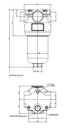 FILTREC Leitungsfiltergehäuse (Druckfilter) FH320D120000VB3DS000S0 Zeichnung