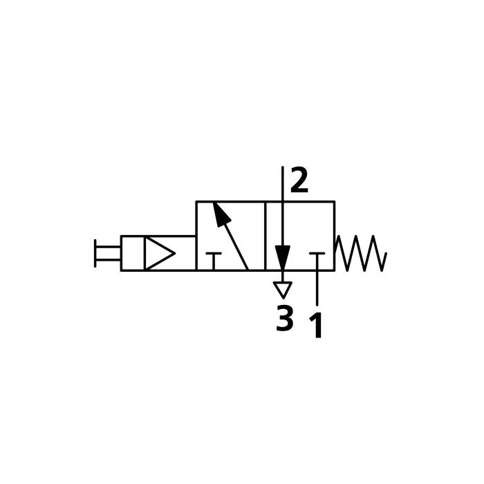 RIEGLER 3/2-Wegeventil, manuell, Druckknopf, NC, monostabil, G 1/8_1