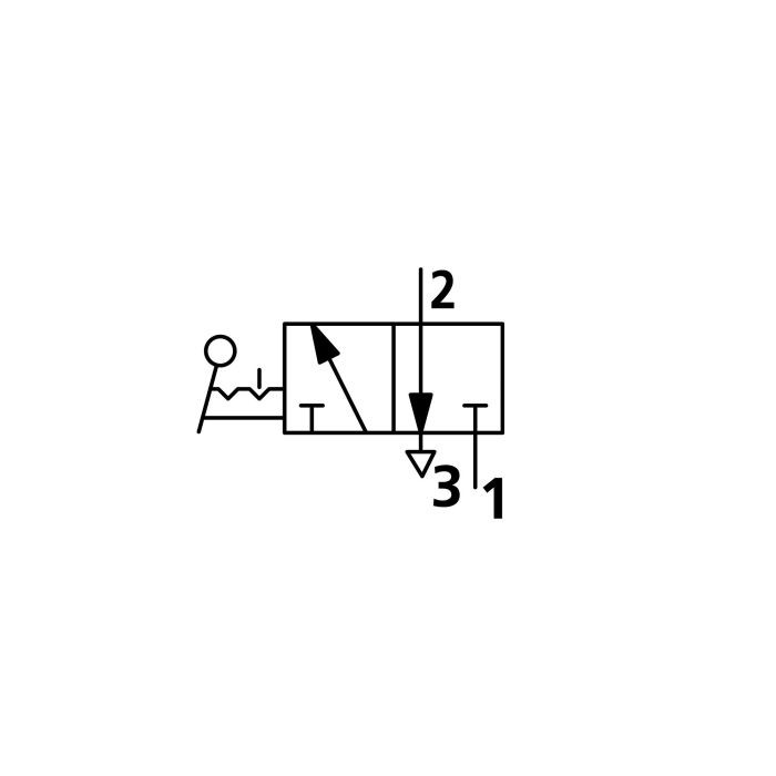 RIEGLER 3/2-Wegeventil, man. 90° Hebel bistabil G 1/2_1