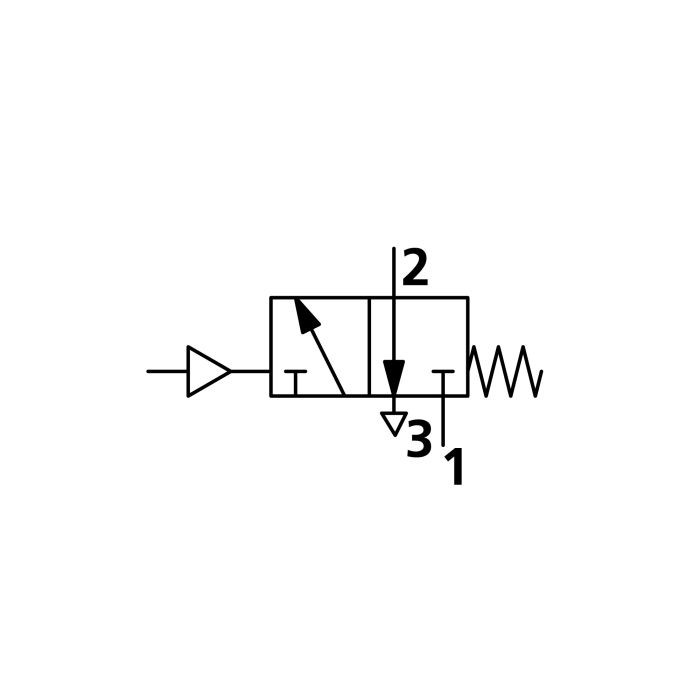 RIEGLER 3/2-Wegeventil, pneumatisch, monostabil, Anschluss G 3/8, NC_1