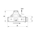 RIEGLER Schnellentlüftungsventil gef. Entl. G1/4 (Ausg.) - Schl.8 (Eing.)_1