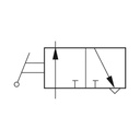 RIEGLER 3/2-Wege-Kipphebelventil, Schlauchseite, Steckverb.G1/4, Schl. 10_2