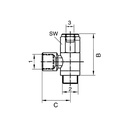 RIEGLER Pneumatisch entsperrbares Rückschlagventil, G 1/8, G 1/8 i., M5_1