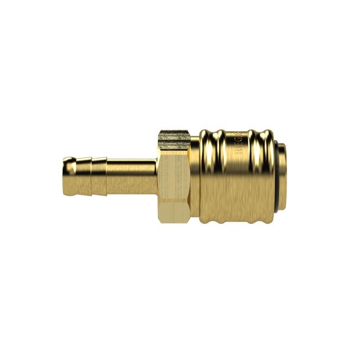 RIEGLER Schnellverschlusskupplung NW 7,2, Messing blank, Tülle LW 10_2