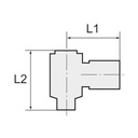 RIEGLER L-Steckverschraubung »click-clock«, drehbar, G 1/4 a., Schl.-Ø 8_1