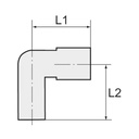 RIEGLER L-Steckverbindung, Stecknippel 6 mm »Blaue Serie« mini, Schl.-Ø 6_1