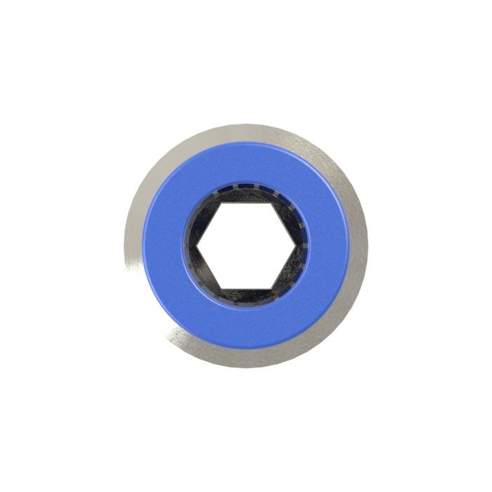 RIEGLER Gerade Steckverschraubung »Blaue Serie«, rund, G 1/4 außen Ø 6 mm_1