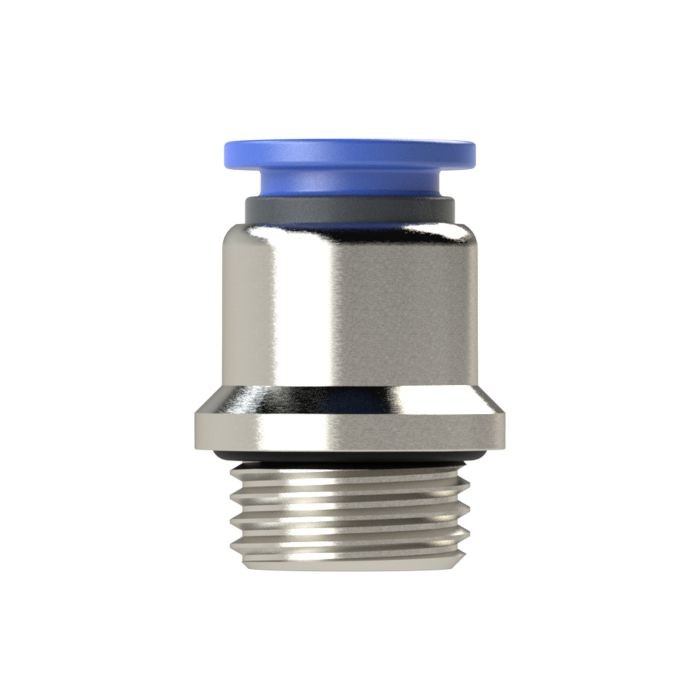 RIEGLER Gerade Steckverschraubung »Blaue Serie«, rund, G 3/8 außen Ø 6 mm_2