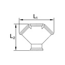 RIEGLER Verteiler, 3fach, Zeichnung