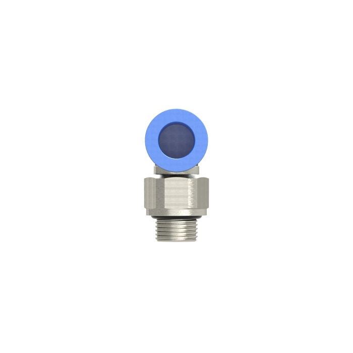 RIEGLER L-Steckverschraubung »Blaue Serie«, drehbar, G 1/4 außen, Ø 6 mm_1