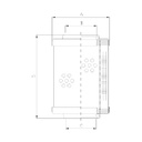 FILTREC Hydraulikfilterelement WP766_Zeichnung