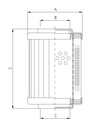 FILTREC Hydraulikfilterelement WP766_Zeichnung