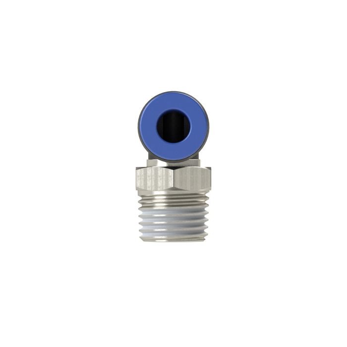 RIEGLER L-Steckverschraubung »Blaue Serie«, drehbar, R 1/2 außen, Ø 8 mm_1