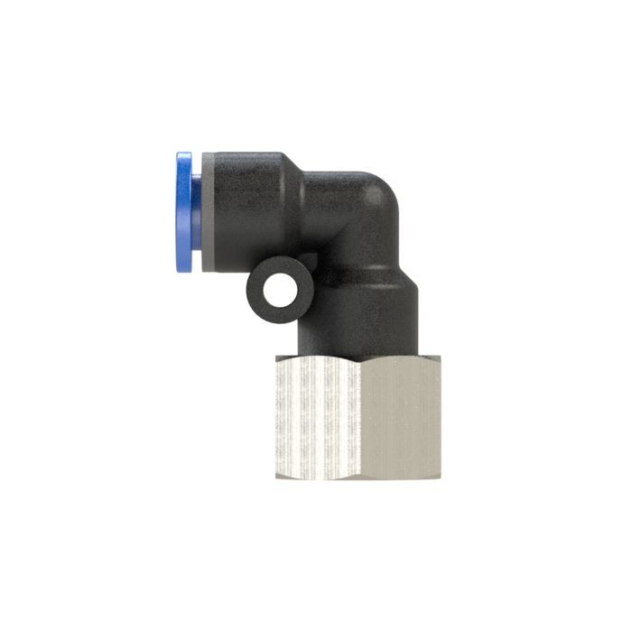 RIEGLER L-Steckverschraubung »Blaue Serie«, drehbar, G 1/4 innen, Ø 6 mm_2
