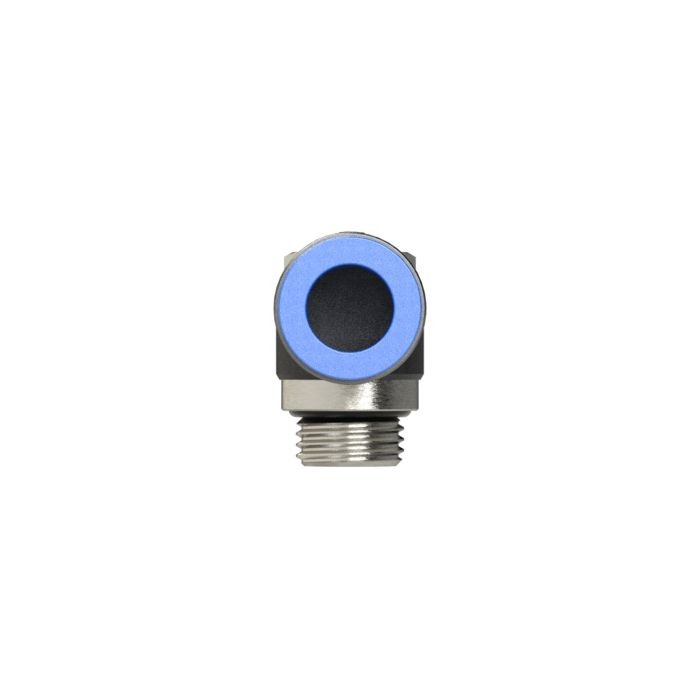 RIEGLER L-Steckverschraubung »Blaue Serie« drehbar, G1/4 a., max.15, Ø8mm_1