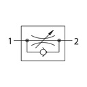 RIEGLER Drosselrückschlagventil »Blaue Serie«, Zuluftdros., R 1/4 a. Ø6mm_2