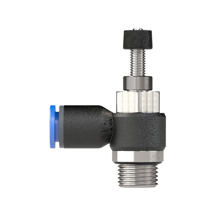 RIEGLER Drosselrückschlagven »Blaue Serie« Abluftdros. G1/4 a. 15bar Ø6mm_2