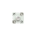 RIEGLER Kompaktzylinder, doppeltwirkend, AG, K-Ø50, Hub45, G1/8, ISO21287_vorne