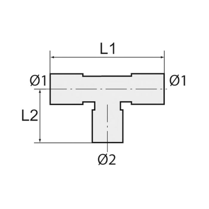 RIEGLER T-Reduzierverbinder POM, für Schlauch-Ø1 18, für Schlauch-Ø2 15_1