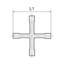 RIEGLER Kreuzverbindungsstutzen, für Schlauch LW 12 mm, POM_1