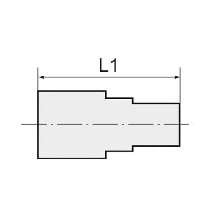 RIEGLER Muffe, reduzierend, G 1/4 i., G 1/2 i., SW 24, Messing vernickelt_1