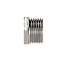 RIEGLER Reduziernippel, kurz, G 1/8 a., M5 i., SW 14, Edelstahl 1.4571_2