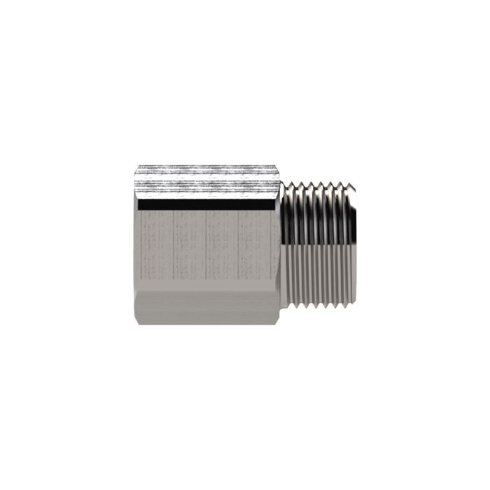 RIEGLER Reduziernippel, lang, G 3/8 a., G 1/4 i., SW 19, Edelstahl 1.4571_2