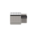 RIEGLER Reduziernippel, lang, G 3/8 a., G 1/4 i., SW 19, Edelstahl 1.4571_2