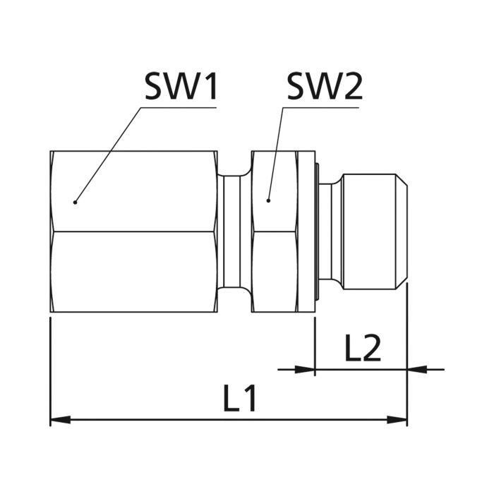 RIEGLER Gerade Einschraubverschraubung, G 1/8 a., Rohr-Ø 6, Stahl verz._4