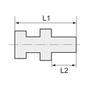 RIEGLER Gerade Einschraubverschraubung, G 3/8, Rohr-Außen-Ø 8, ES 1.4571_4