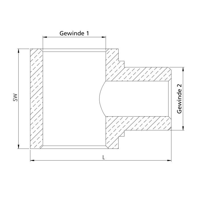 RIEGLER T-Einschraubverteiler, G 3/8, SW 27, Messing_1